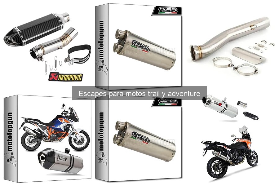 Mejores escapes para motos trail y adventure 2023