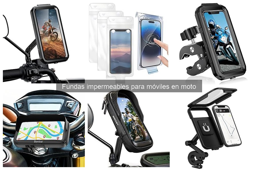 Mejores Fundas Impermeables para Móviles en Moto 2023