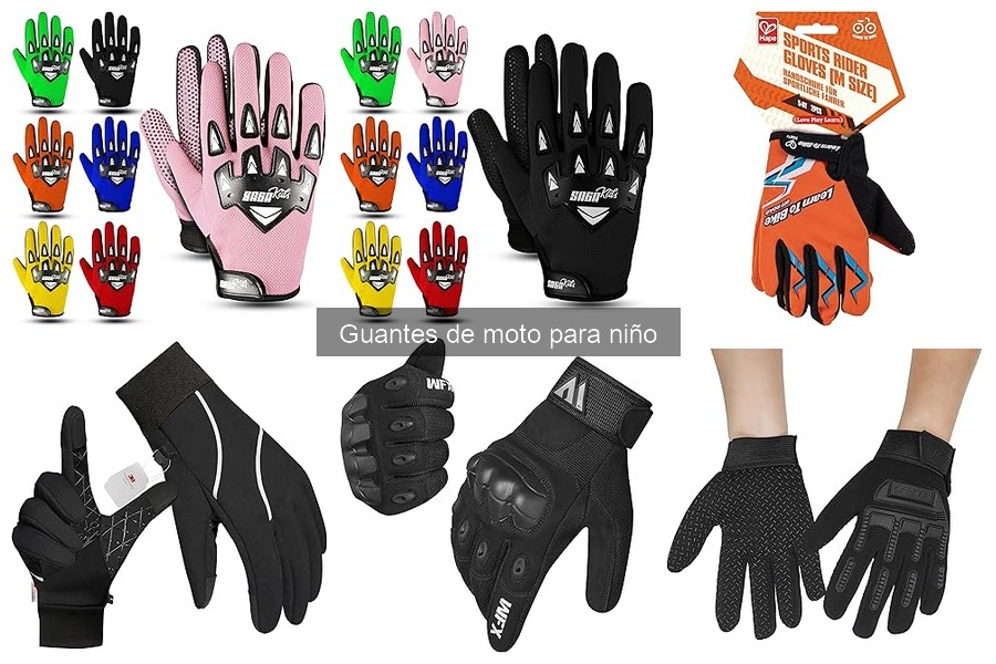 Mejores guantes de moto para niños: comparativa y opiniones