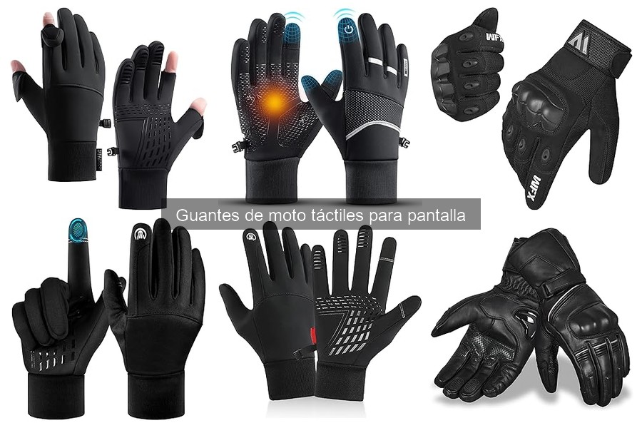 Mejores guantes de moto táctiles: comparativa de marcas