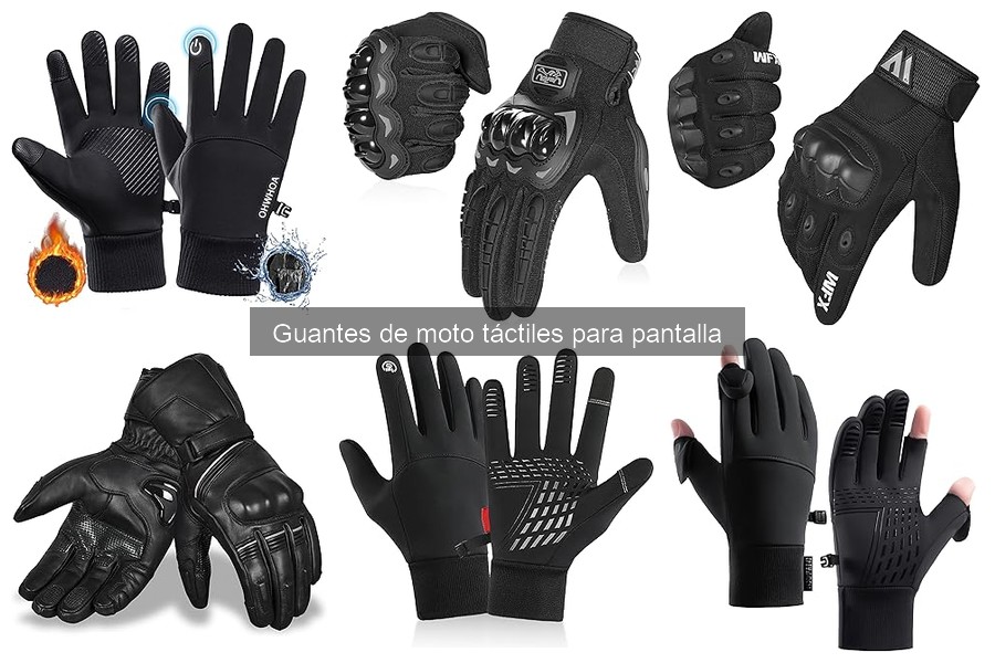 Mejores guantes de moto táctiles para invierno: comodidad y calor