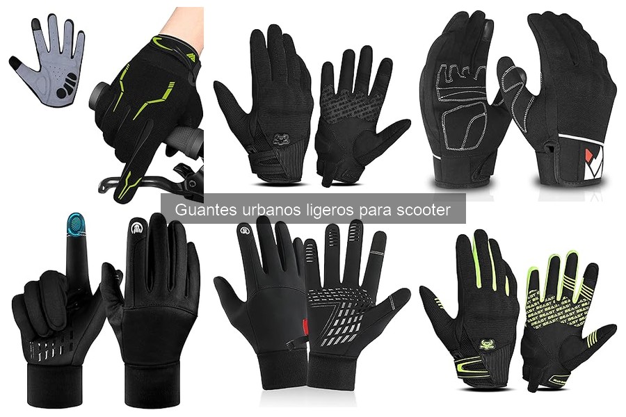 Mejores guantes urbanos ligeros para scooter: comparativa 2023