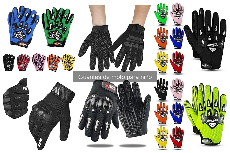 Mejores materiales para guantes de moto para niños