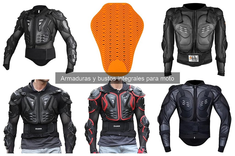 Mejores ofertas en armaduras y bustos integrales para moto