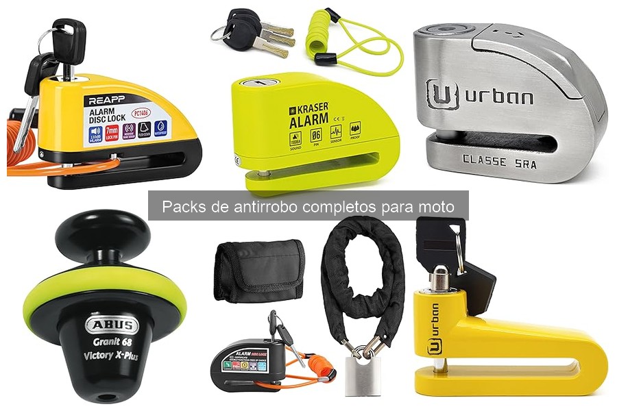 Mejores packs de antirrobo para moto en 2023