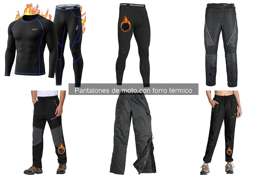 Mejores pantalones de moto con forro térmico para invierno
