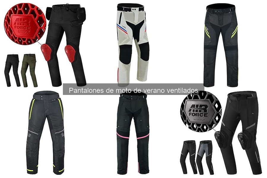 Mejores pantalones de moto de verano ventilados para mujeres