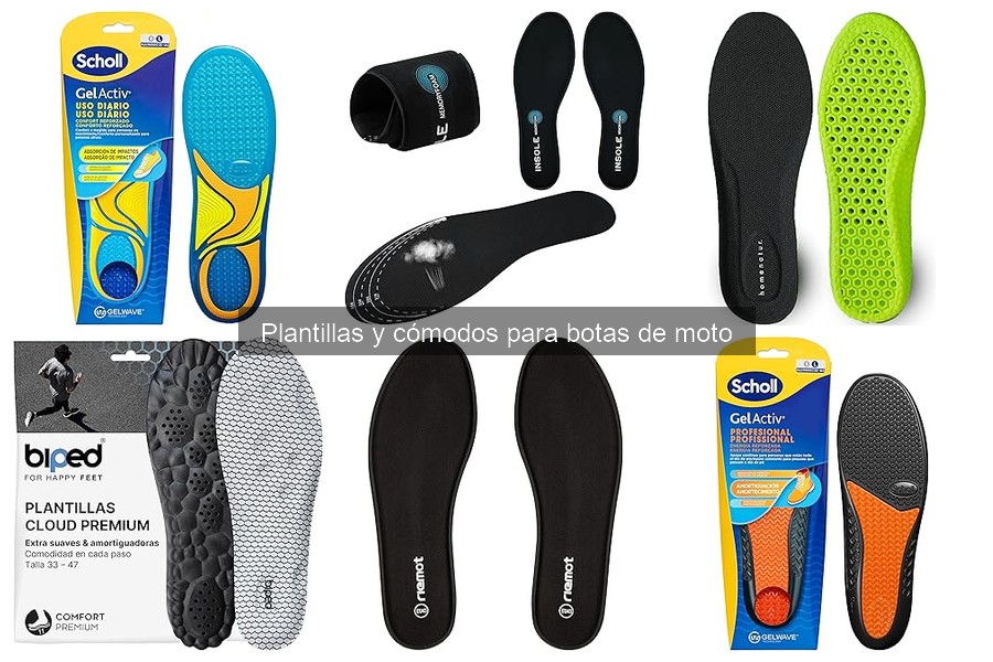 Mejores plantillas para botas de moto en 2023