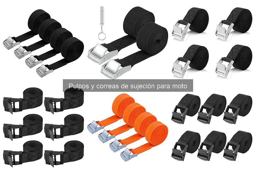 Mejores pulpos y correas de sujeción para moto según uso
