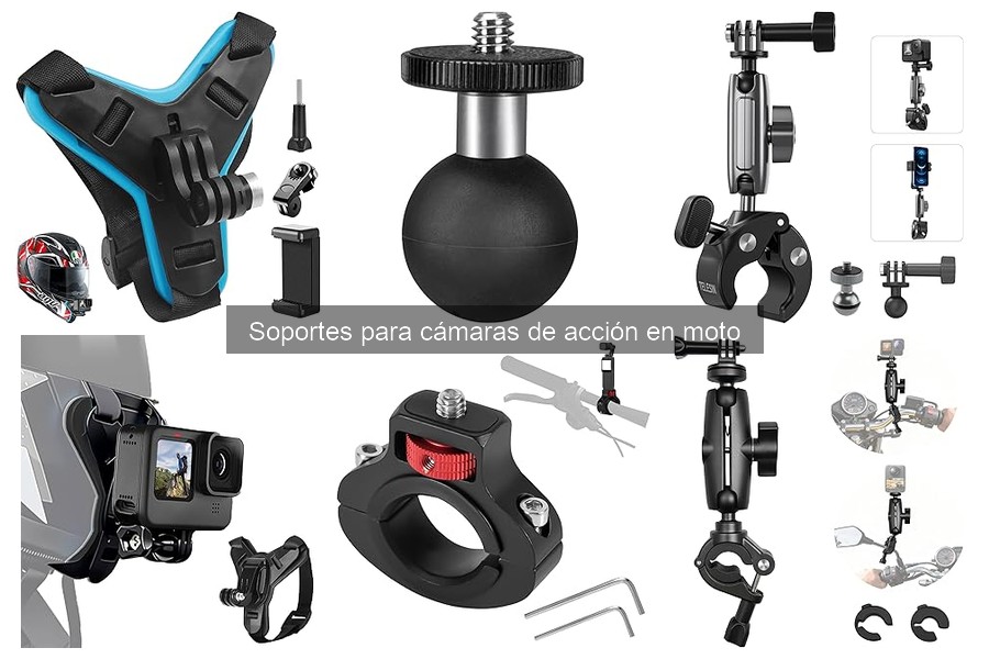 Mejores soportes para cámaras de acción en moto 2023
