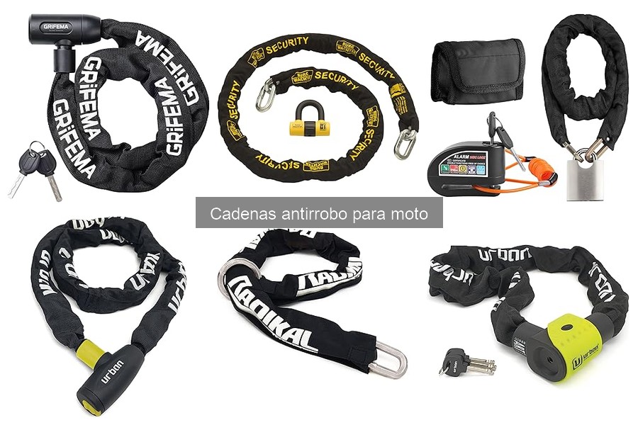 Mejores tiendas para comprar cadenas antirrobo para motos