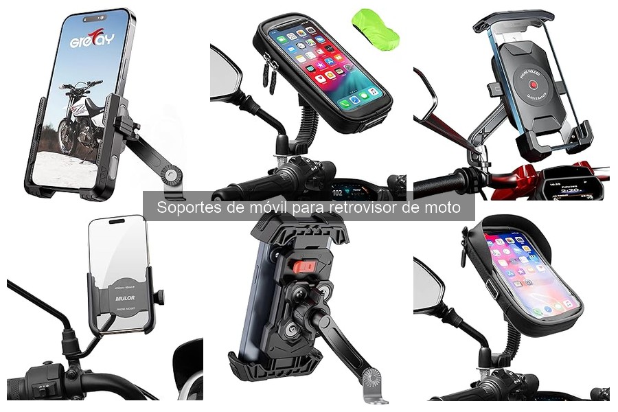 Opiniones de soportes de móvil para retrovisor de moto