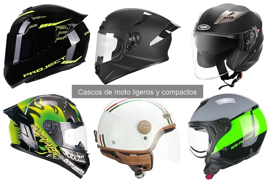 Opiniones sobre los mejores cascos ligeros para moto