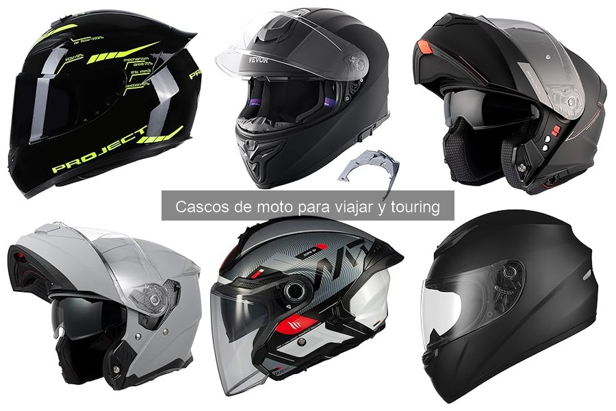 Opiniones sobre los mejores cascos para viajar en moto