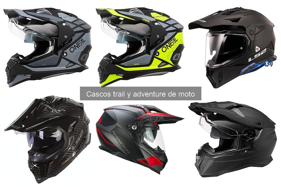 Opiniones sobre los mejores cascos trail y adventure de moto