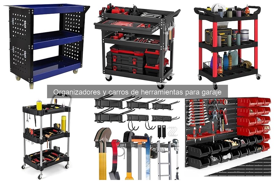Organiza tu garaje fácilmente con un carro de herramientas