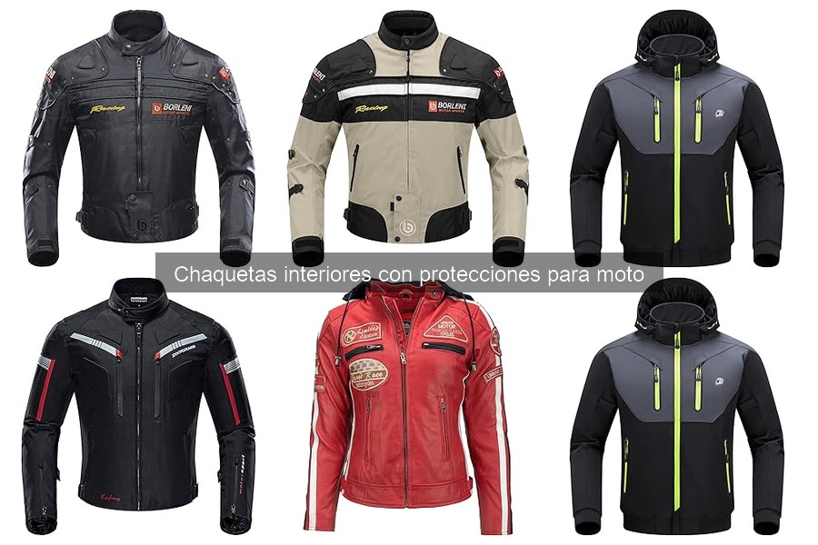 Precio promedio de chaquetas interiores con protecciones para moto
