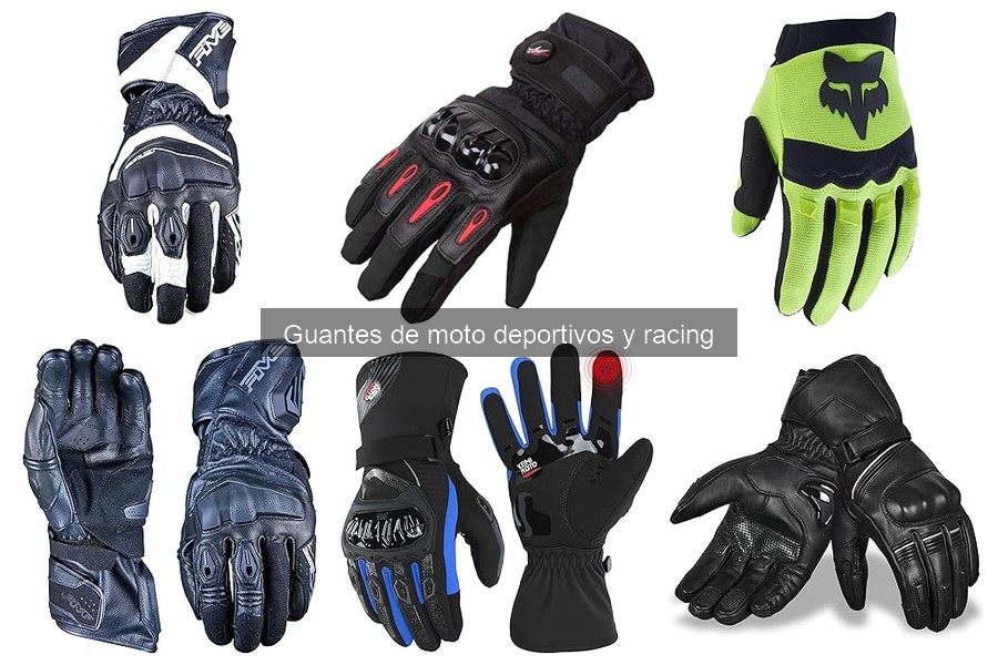 Precio promedio de guantes de moto deportivos y racing