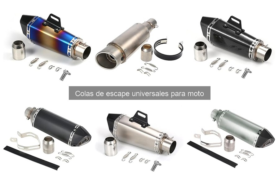 Precios de colas de escape universales para moto en 2023