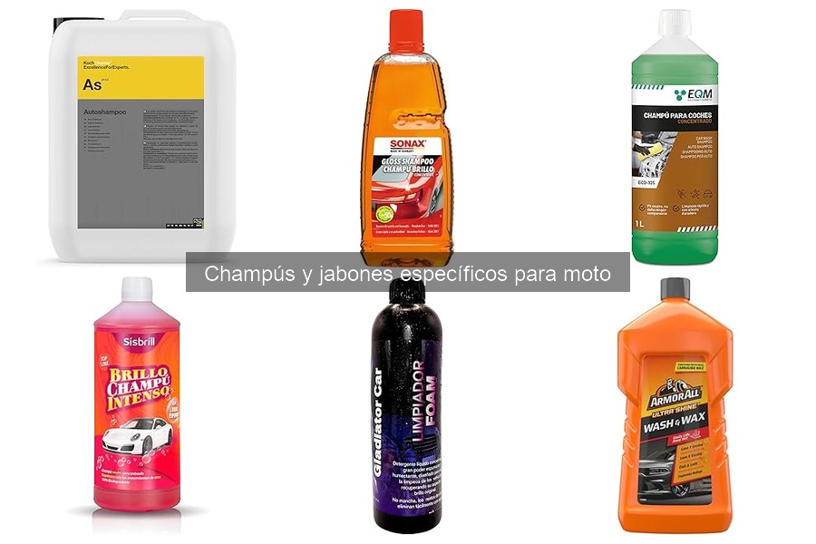 Problemas al usar jabones inapropiados en motos