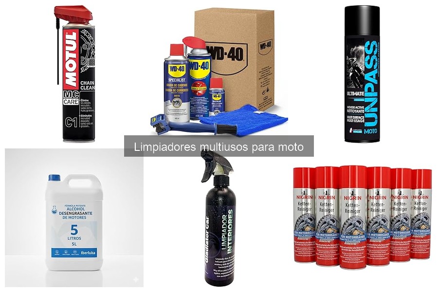 Problemas comunes al usar limpiadores multiusos en motos