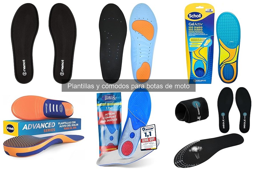 Problemas comunes al usar plantillas en botas de moto