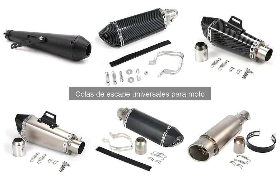 Problemas comunes con colas de escape universales para moto