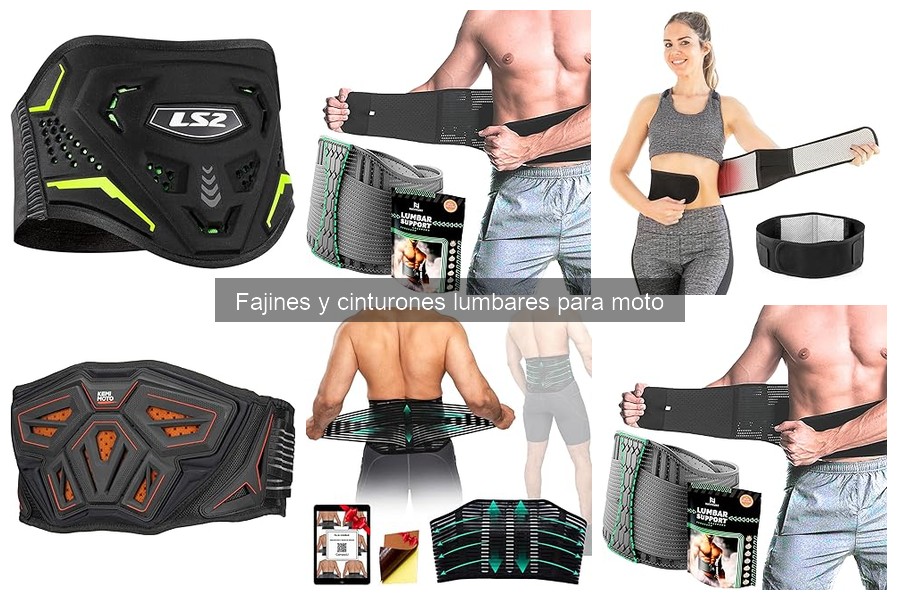 Problemas comunes con fajines lumbares para moto
