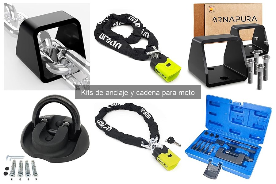 Problemas comunes con kits de anclaje y cadenas para moto