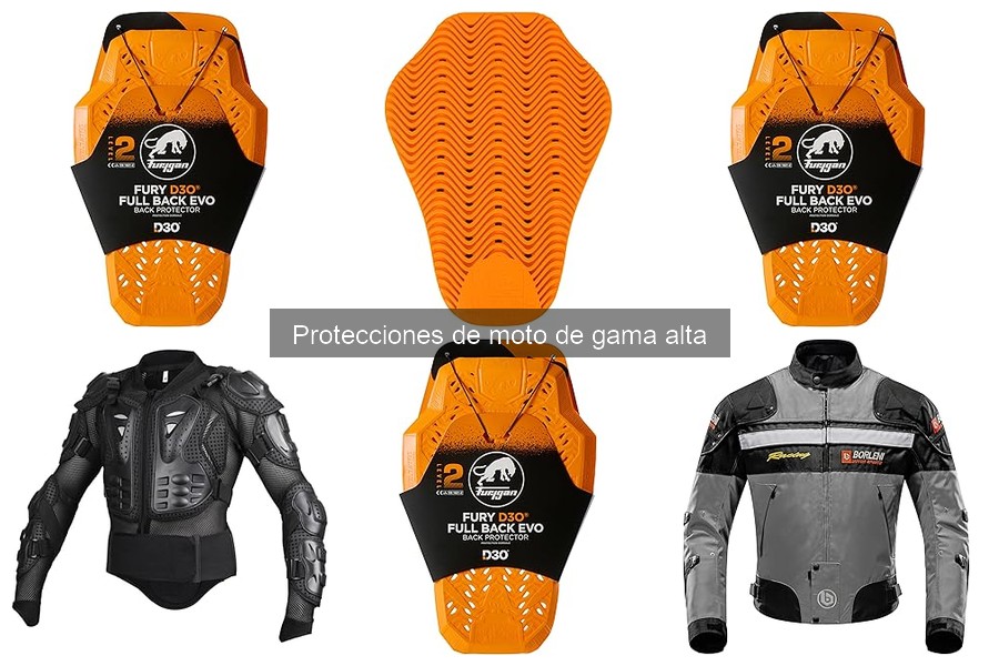 Protecciones de moto de gama alta: seguridad imprescindible