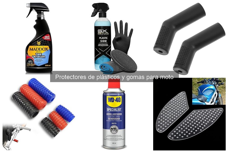 Protectores de plásticos y gomas: Seguridad para motoristas