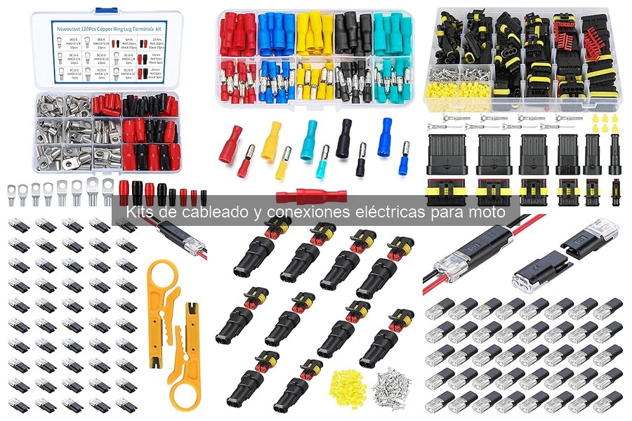 Qué conectores incluir en un kit de cableado para motos
