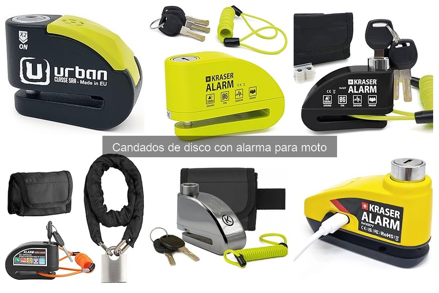¿Qué es un candado de disco con alarma para moto?