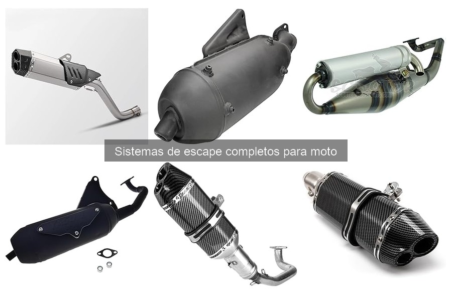 ¿Qué es un sistema de escape completo para moto?