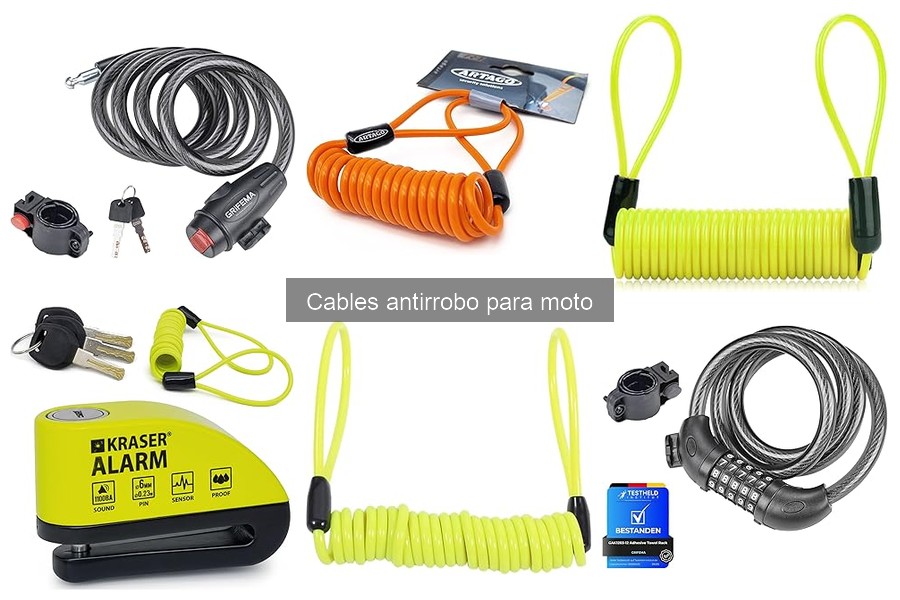 ¿Qué longitud de cable antirrobo elegir para mi moto?