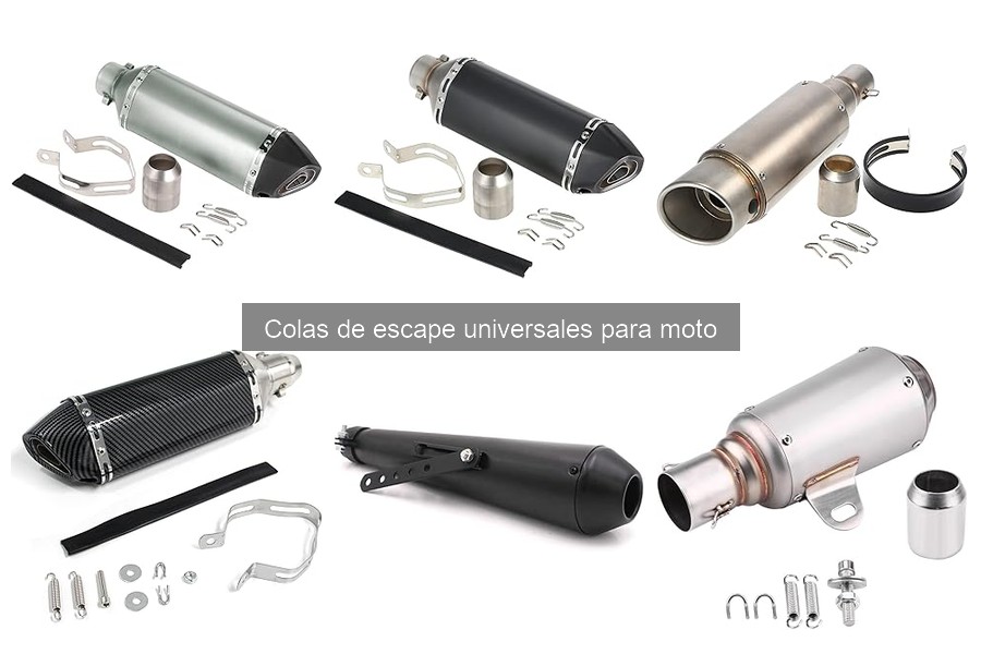 ¿Qué son las colas de escape universales para moto?
