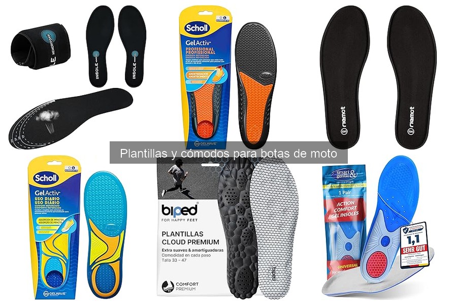 ¿Qué son las plantillas y cómodos para botas de moto?
