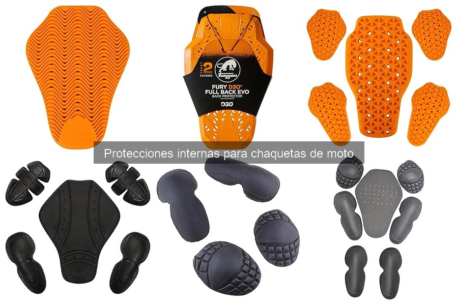 ¿Qué son las protecciones internas para chaquetas de moto?
