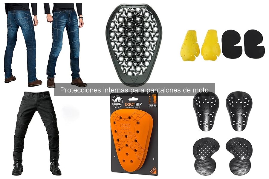 ¿Qué son las protecciones internas para pantalones de moto?