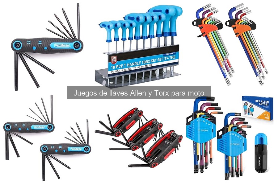 ¿Qué son los juegos de llaves Allen y Torx para motos?