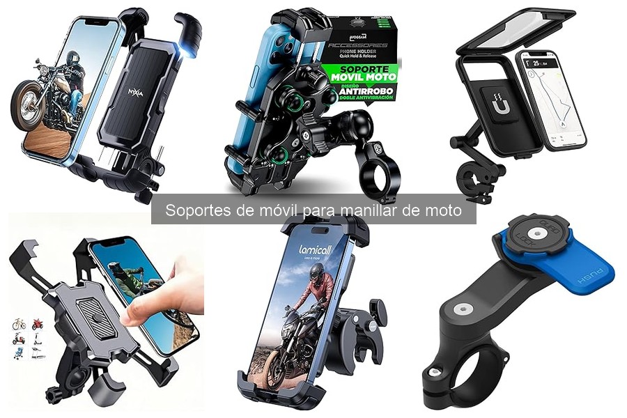 ¿Qué son los soportes de móvil para manillar de moto?