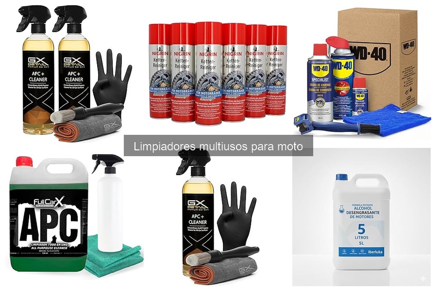Recomendaciones Seguras para Limpiadores Multiusos de Moto