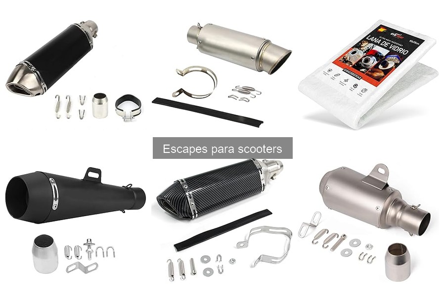 Ruido de escapes de alto rendimiento para scooters
