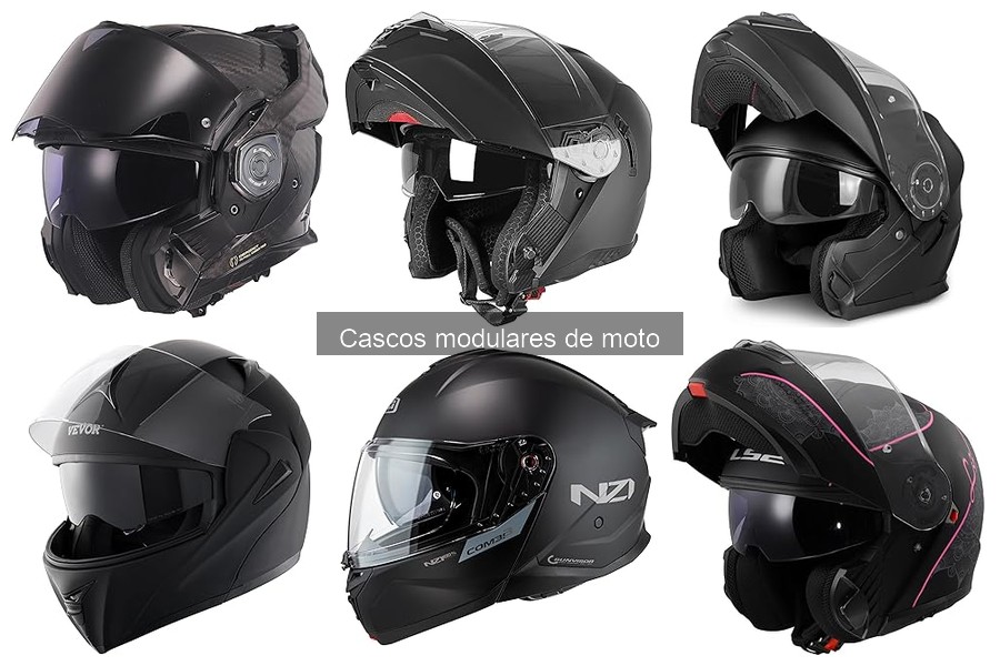 ¿Son seguros los cascos modulares de moto? Comparativa