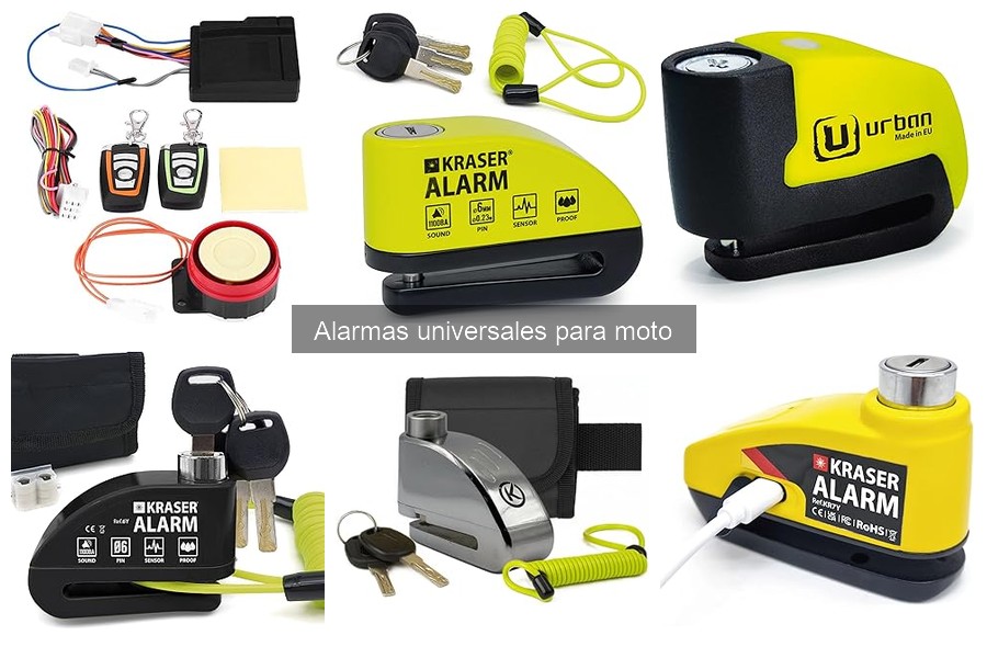 Tipos de alarmas universales para moto: características y uso