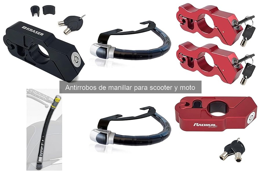 ** Tipos de antirrobos de manillar: pros y contras para motos