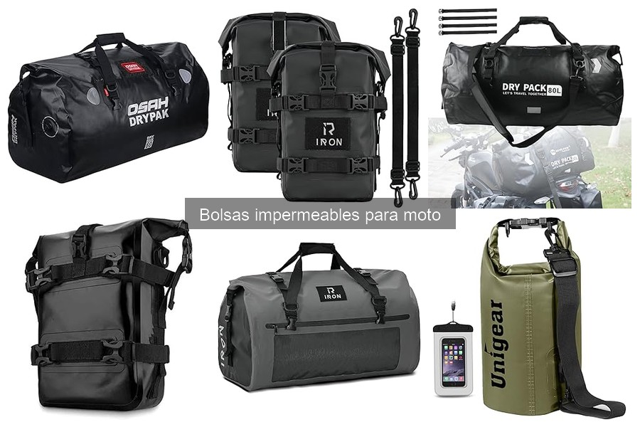 Tipos de bolsas impermeables para moto: guía completa