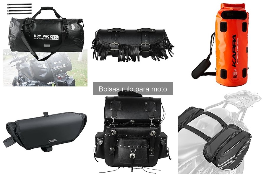 Tipos de bolsas rulo para moto: diseños y materiales