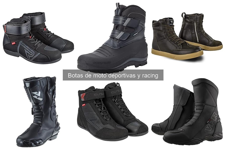 Tipos de botas de moto deportivas y sus características