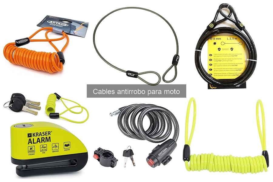 Tipos de cables antirrobo para moto: Mejores opciones y características